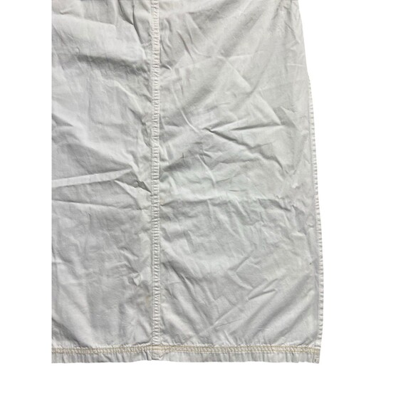 VTG Y2K Lucky Brand 100% COTTON Cargo Long Skirt Sz 12/31 Ivory Long Side Slit - Picture 15 of 16